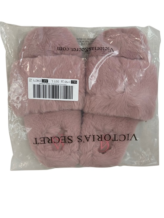 Victoria's Secret Shoes - NWT Victoria's Secret Faux Fur Slide Slippers Pink Size L Large New In Bag